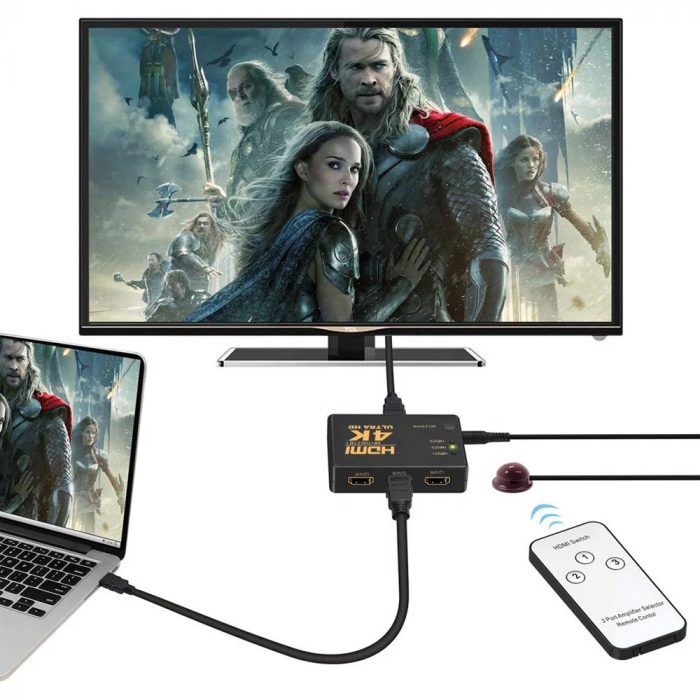 1 to 3 HDMI Switch – With remote - Image 5