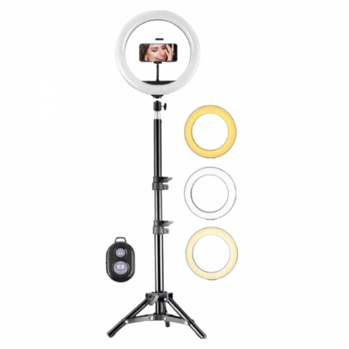 10 Inch LED Ring Light with Tripod - Image 1