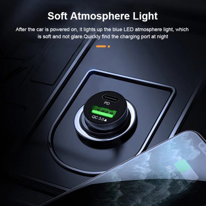 2 in 1 Car Fast Charger Adapter - Image 2