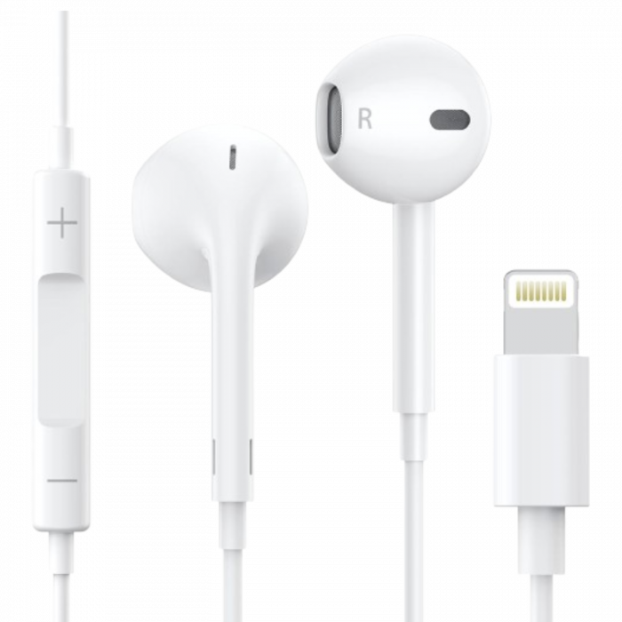 Lightning Connection Headphone with microphone – Apple MFI Certified - Image 1