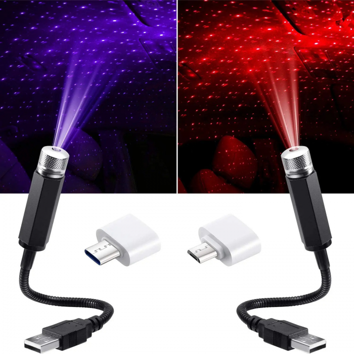 USB Night Light – Ambient Star Mood Light - Image 1